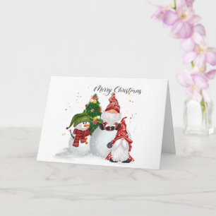 Christmas Gnomes Christmas Card