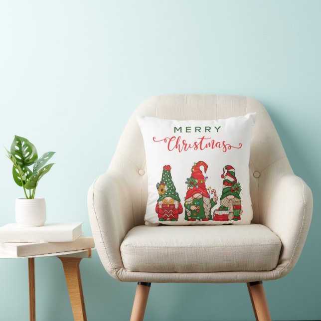 Christmas Gnomes  Cushion (Chair)
