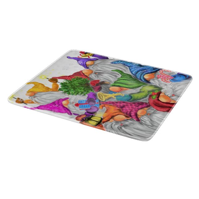 Christmas Gnomes Cutting Board (Corner)