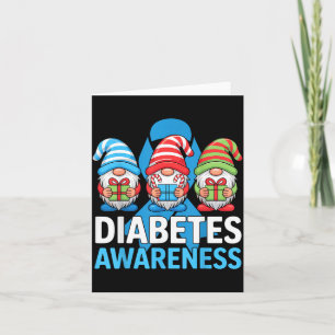 Christmas Gnomes Diabetes Awareness Card