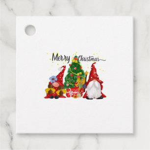 Christmas Gnomes Favour Tags