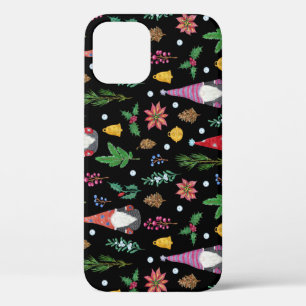 Christmas Gnomes: Festive Seamless Pattern iPhone 12 Case