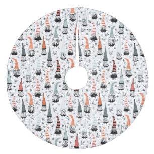 Christmas Gnomes Fleece Tree Skirt