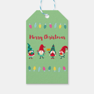Christmas Gnomes Gift Tags