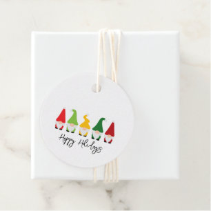 Christmas Gnomes Happy Holidays Fun Festive Gift T Favour Tags