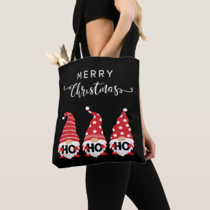 Christmas Gnomes Ho Ho Ho Tote Bag