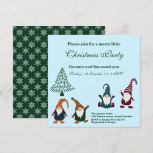 Christmas Gnomes Holiday Party Invitation