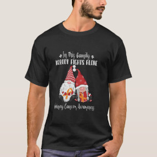 Christmas Gnomes Kidney Cancer Awareness  T-Shirt