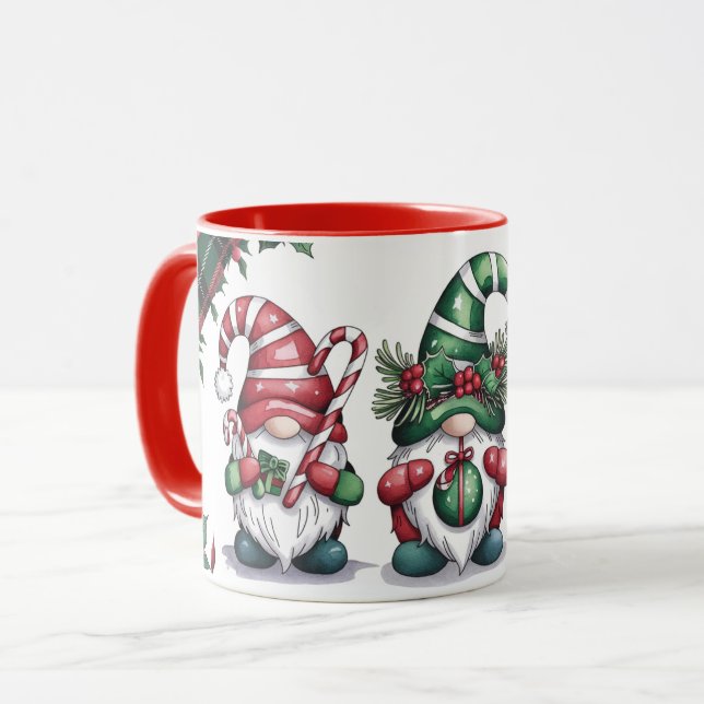 Christmas Gnomes Mug (Front Left)