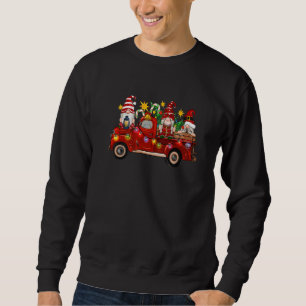 Christmas Gnomes On Truck Christmas Light Merry Ch Sweatshirt