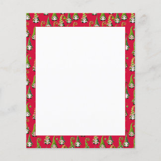 Christmas Gnomes Printed Paper Sheet