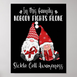 Christmas Gnomes Sickle Cell Awareness  Poster