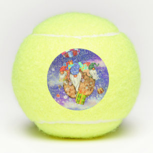 Christmas Gnomes Tennis Balls