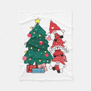 Christmas Gnomes Toddler  Fleece Blanket
