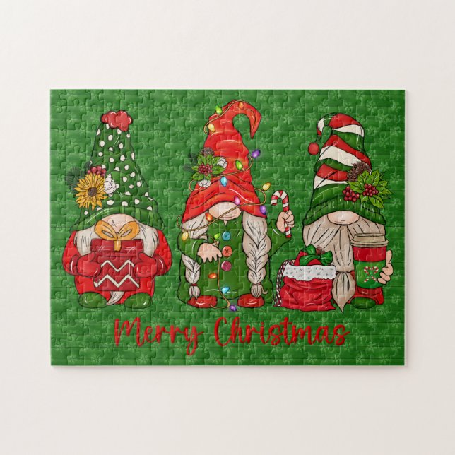 Christmas Gnomes Trio Puzzle (Horizontal)