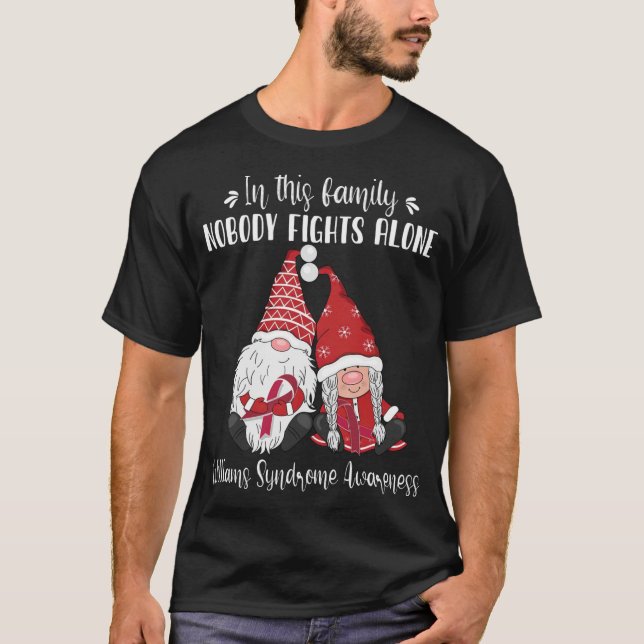 Christmas Gnomes Williams Syndrome Awareness T-Shirt (Front)