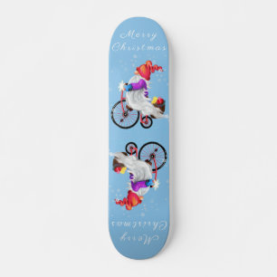 Christmas Gnomes with Bike Skateboard