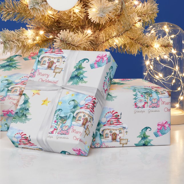 Christmas Gnomes Wrapping Paper (Holidays)