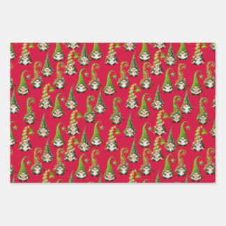 Christmas Gnomes Wrapping Paper