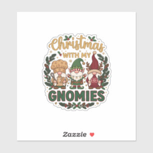 Christmas Gnomies String Lights Candy Cane