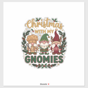 Christmas Gnomies String Lights Candy Cane