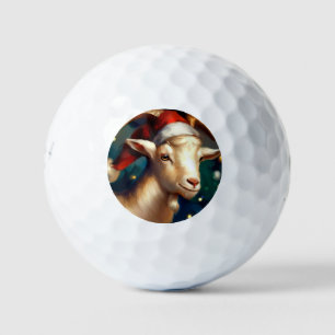 Christmas Goat (1) Golf Balls