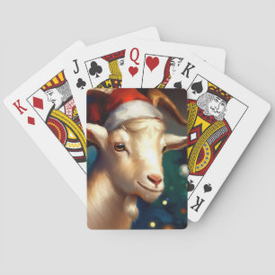Christmas Goat (1) Playing Cards