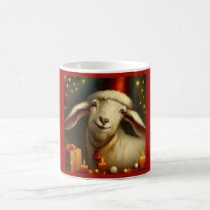 Christmas Goat 3 Coffee Mug