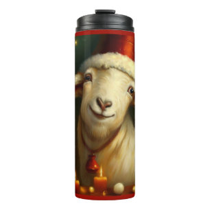 Christmas Goat 3 Thermal Tumbler