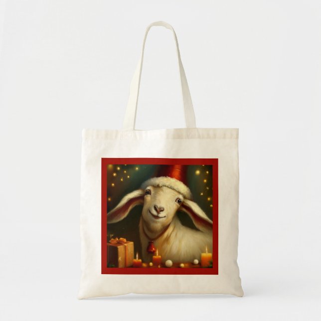 Christmas Goat 3 Tote Bag (Front)