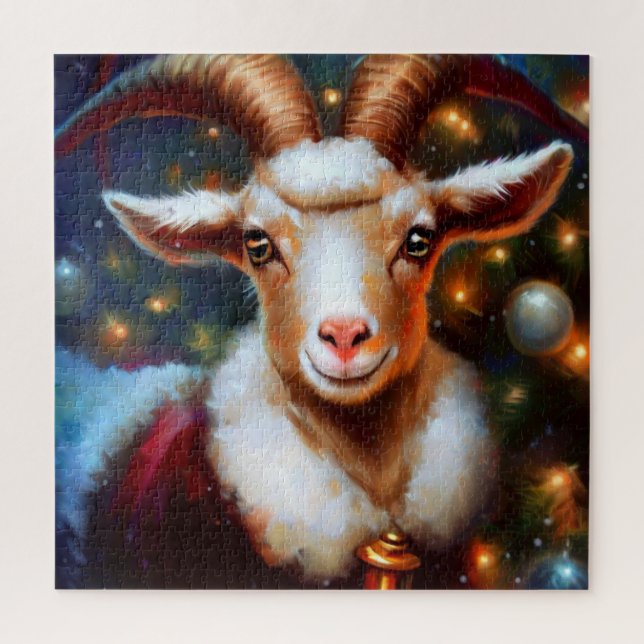 Christmas Goat (4) Jigsaw Puzzle (Vertical)