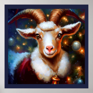Christmas Goat 4 Poster