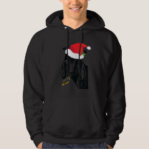 Christmas Goat Adorable Santa Hat Farm Animal 3 Hoodie