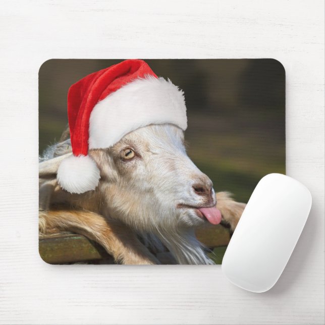 Christmas Goat Mouse Pad (With Mouse)