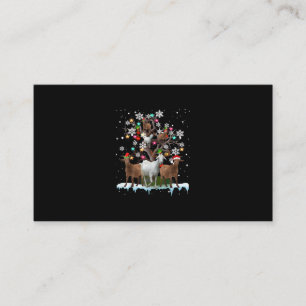 Christmas Goat On Tree Santa Goat Lover's Enclosure Card