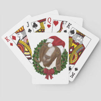 Christmas Goat Playing Cards