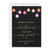 Christmas Gold Festive Colourful Hanging Ornament