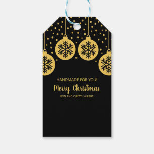 Christmas Gold Gift Tag