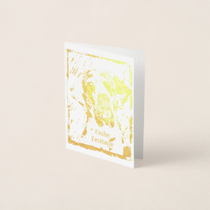 Christmas Gold Great Dane Cards