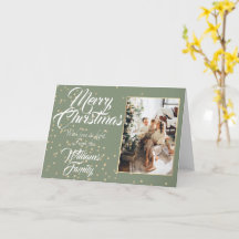 Christmas gold star confetti photo holiday