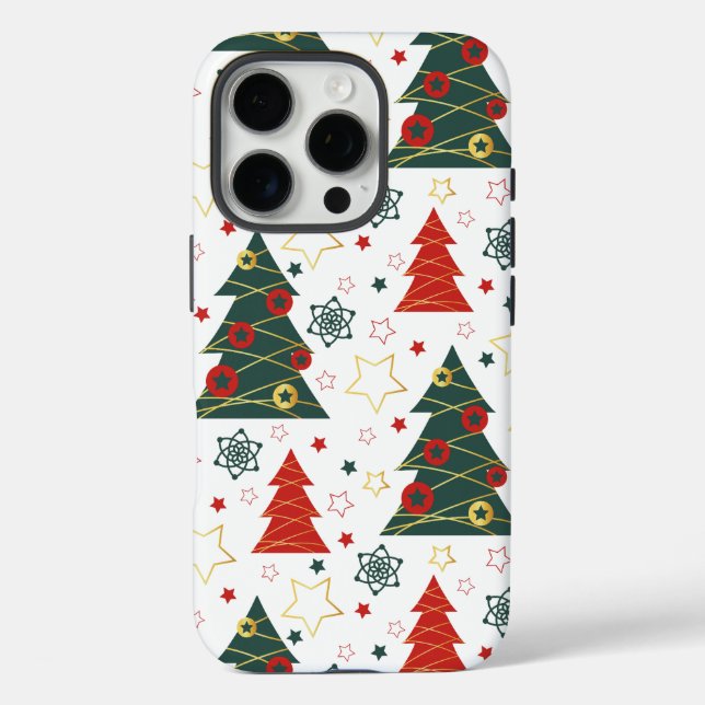 Christmas Gold Twinkle Starry Pines Case-Mate iPhone Case (Back)