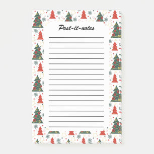 Christmas Gold Twinkle Starry Pines Post-it Notes