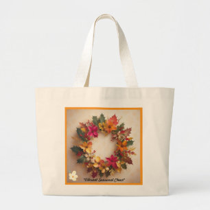 "Christmas Golden Glam" Large Tote Bag