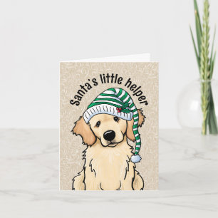 Christmas Golden Retriever Card
