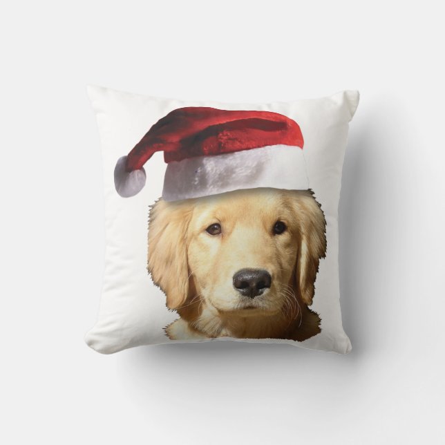 Christmas Golden Retriever Cushion (Front)
