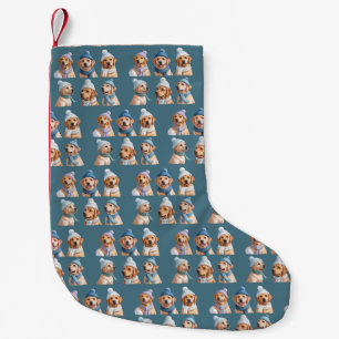 Christmas Golden Retriever Dog Lover Dogs Owner Small Christmas Stocking
