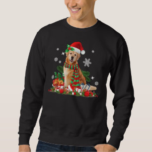 Christmas Golden Retriever Dog Santa Sweatshirt