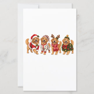 Christmas Golden Retriever Holiday Friends
