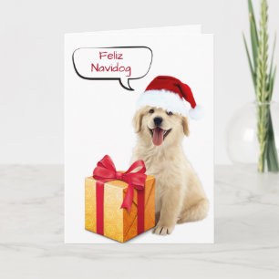 Christmas Golden Retriever Humour Card