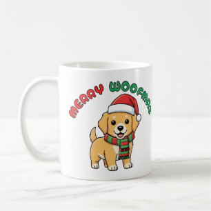 Christmas Golden Retriever Mug: Merry Woofmas Coffee Mug